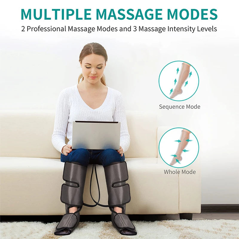 Nekteck™ Air Compression Leg & Calf Massager – Circulation & Relaxation