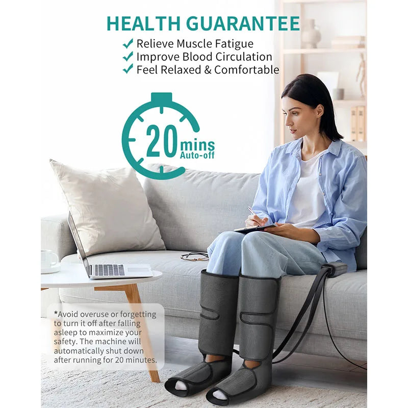 Nekteck™ Air Compression Leg & Calf Massager – Circulation & Relaxation