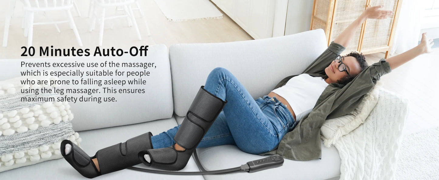 Nekteck™ Air Compression Leg & Calf Massager – Circulation & Relaxation