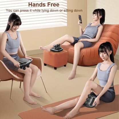 PEICON™ 6-Head Smart Body Massager – Deep Back & Waist Relief