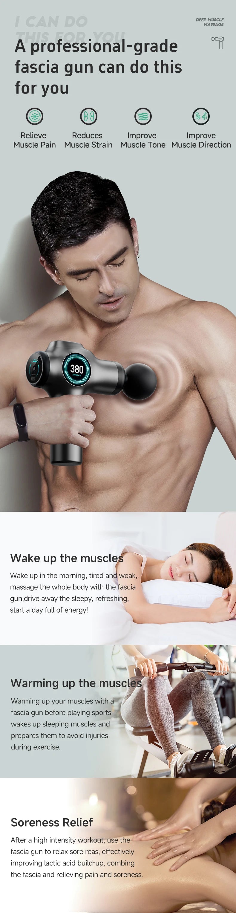 Corethera™ V20 Smart Massage Gun – Deep Tissue Muscle Relief