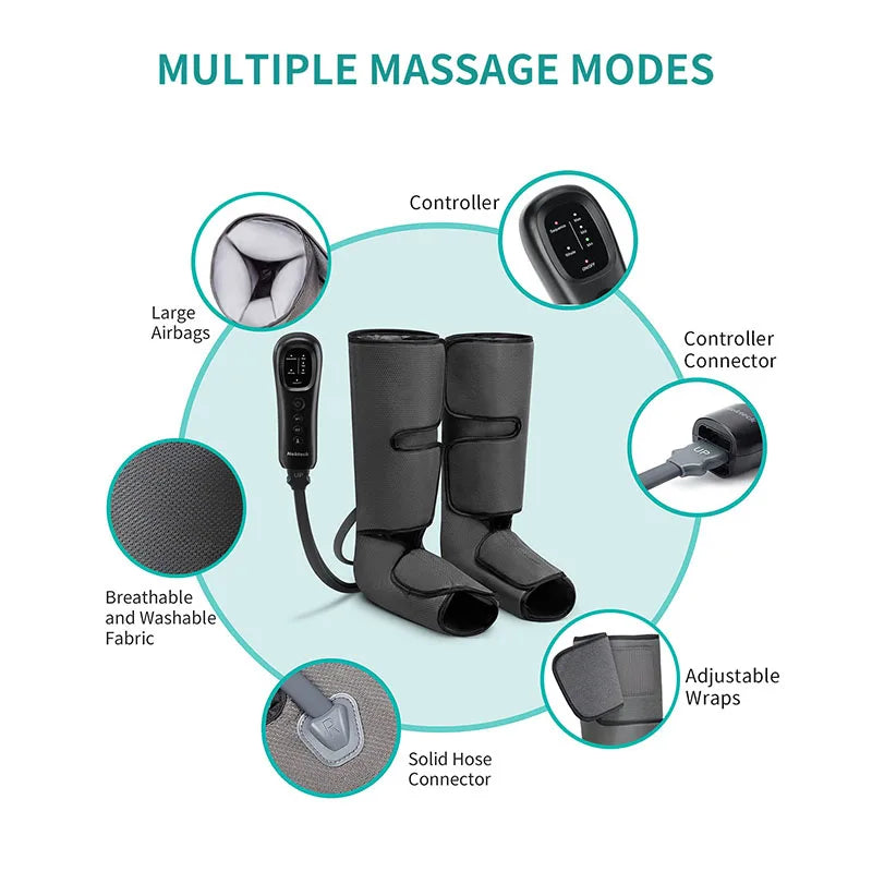 Nekteck™ Air Compression Leg & Calf Massager – Circulation & Relaxation