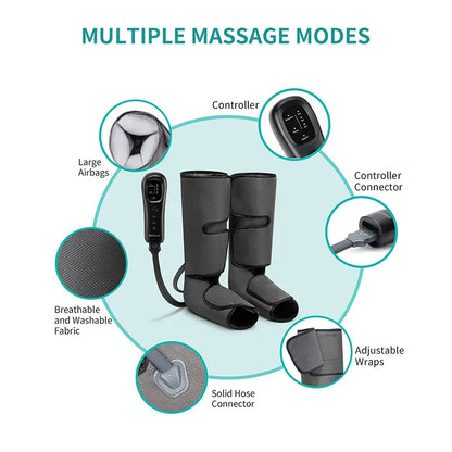 Nekteck™ Air Compression Leg & Calf Massager – Circulation & Relaxation